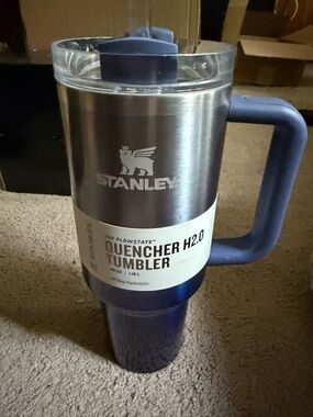 Stanley Quencher 40oz Blue Twilight Ombre Travel Tumbler with Handle and Straw